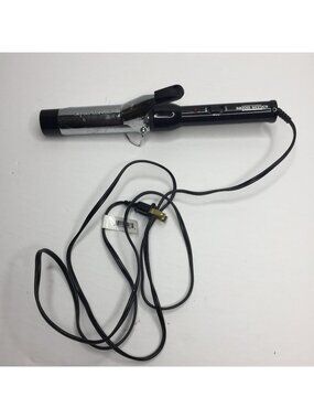 Salon Series Curling Iron Adjustable Heat Settings Chrome Barrel Pre-Owned